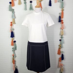 Brooks Brothers Color Block Shift Dress